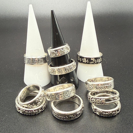 Embossed, Embedded, Engraved and Double Banded Embossed Band Rings