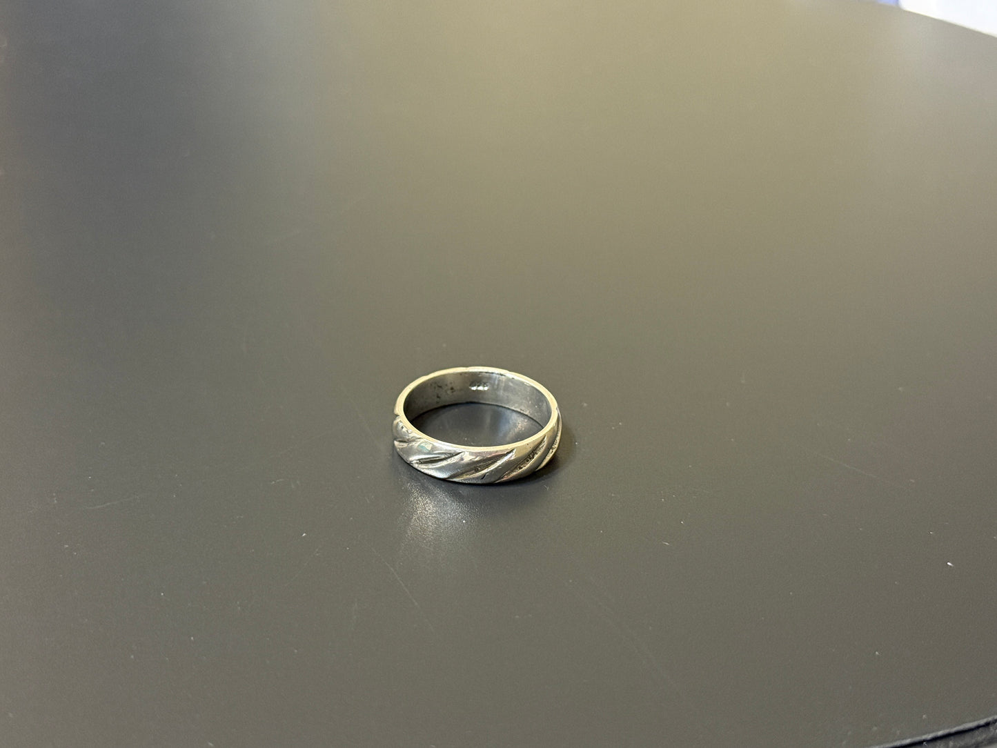 Silver Stylized Band