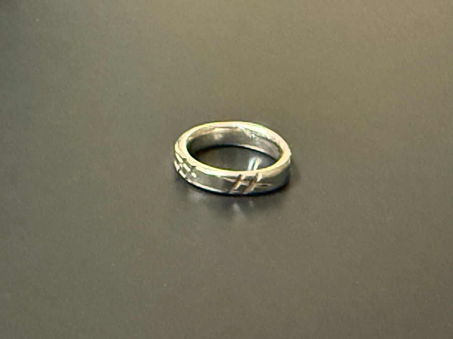 Silver Stylized Band