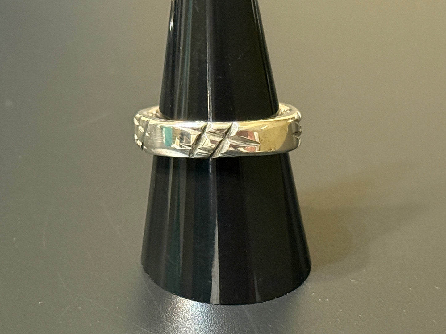 Silver Stylized Band