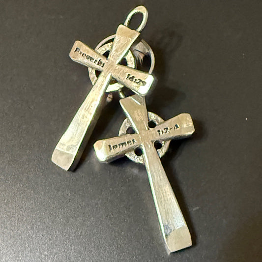 Custom Silver Saxon Cross