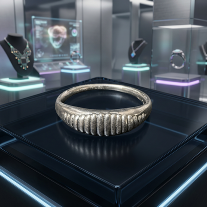 Silver Geometric Signet Rings