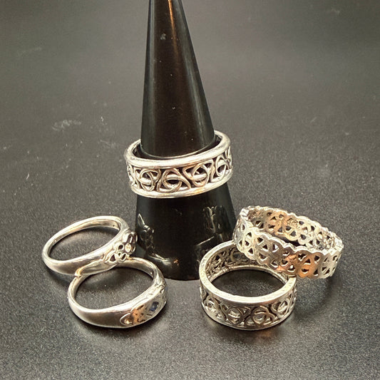 Multiple Celtic style rings
