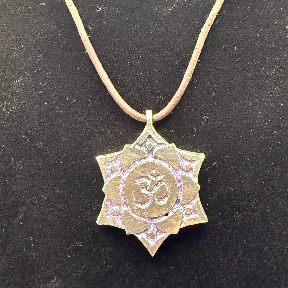 Crown Chakra pendant with purple coloring