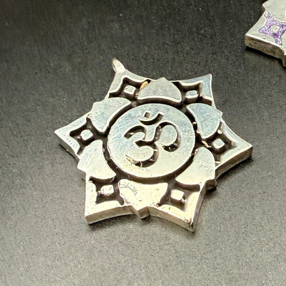 Sterling silver Crown Chakra pendant