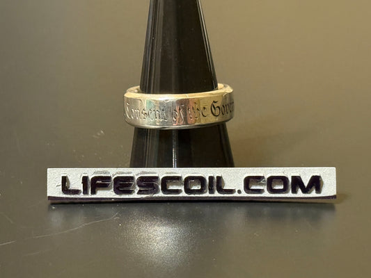 Engraved Silver Band