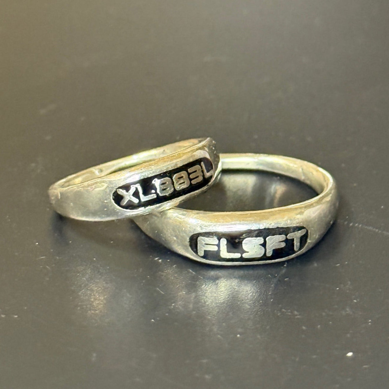 Signet Ring with Embedded Text
