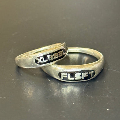 Signet Ring with Embedded Text