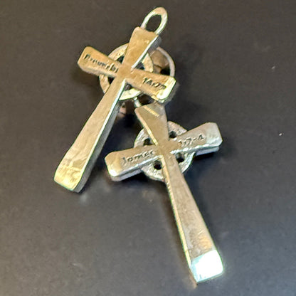 Custom Silver Saxon Cross
