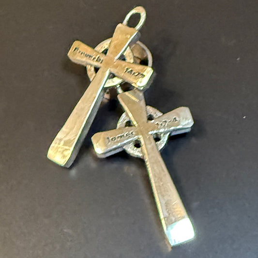 Custom Silver Saxon Cross