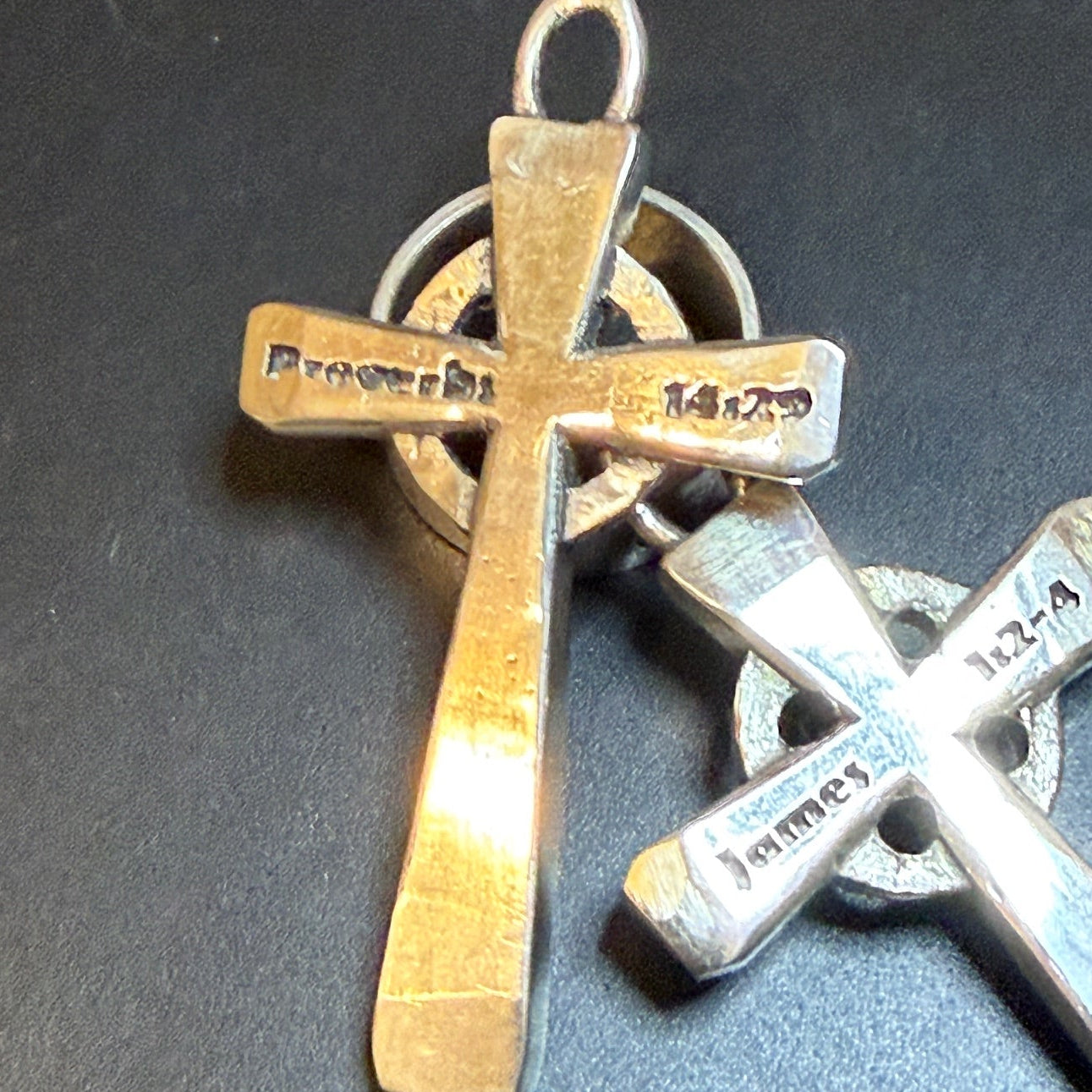 Custom Silver Saxon Cross