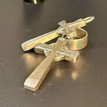 Custom Silver Saxon Cross - Side View